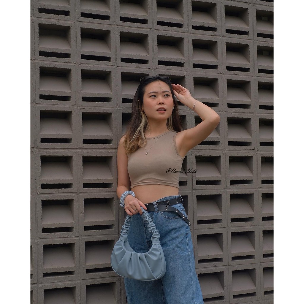 Uneed Cloth / TANKTOP WANITA POLOS / TENGTOP / TANKTOP JUMBO / CROP TANK / TANK TOP / LORY CROP TANK-8