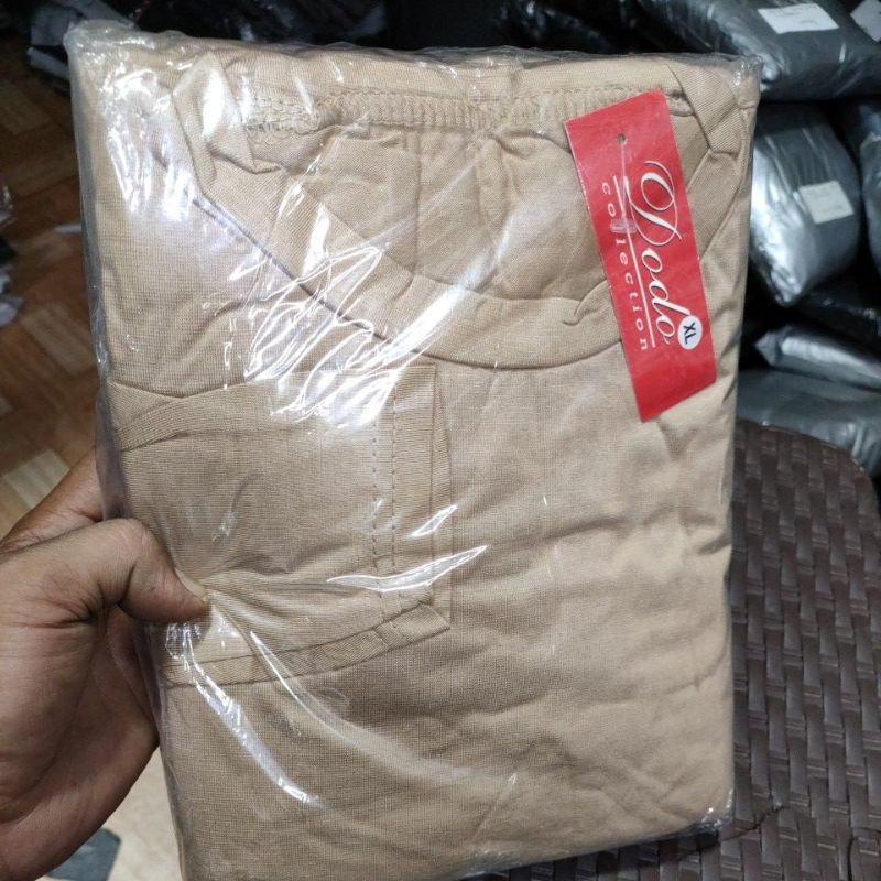 MANSET PANJANG HITAM XL 2XL 3XL-Coklat XL