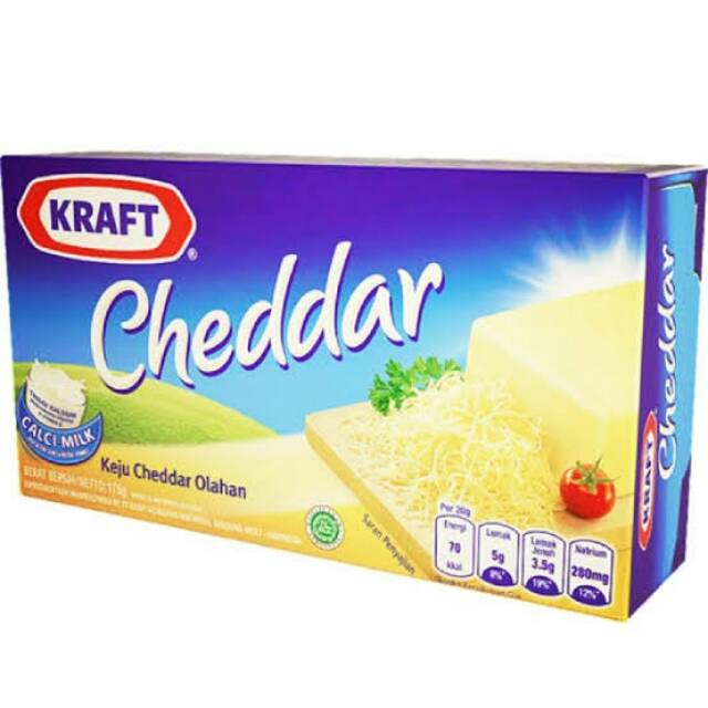 

Keju kraft cheddar 165 gram