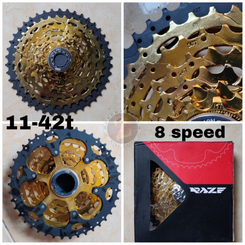 Cassette sprocket 8 speed 11-42t