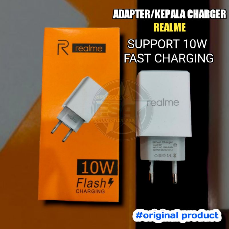 (ORIGINAL)Travel Adapter/Batok Charger Realme 10W Flash Charger 2A Realme A1k/C2/C3/C11/C12/C15/Realme 5/5i