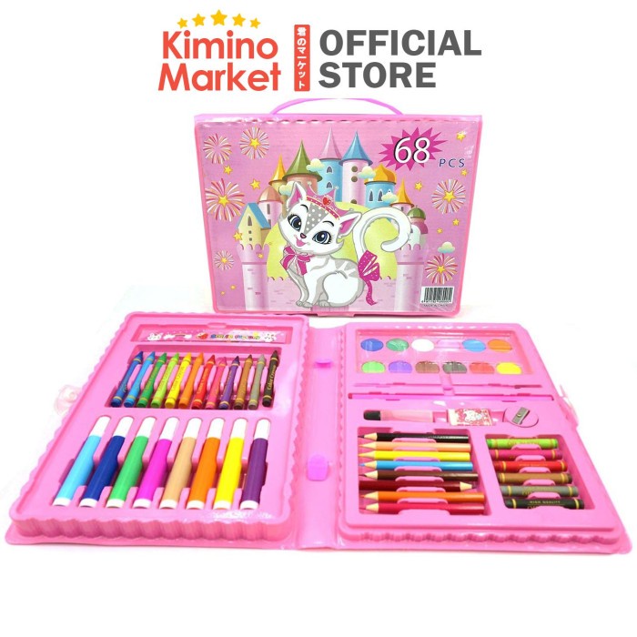 

68pcs UNICORN PERLENGKAPAN TULIS (CRAYON + PENSIL WARNA + SERUTAN