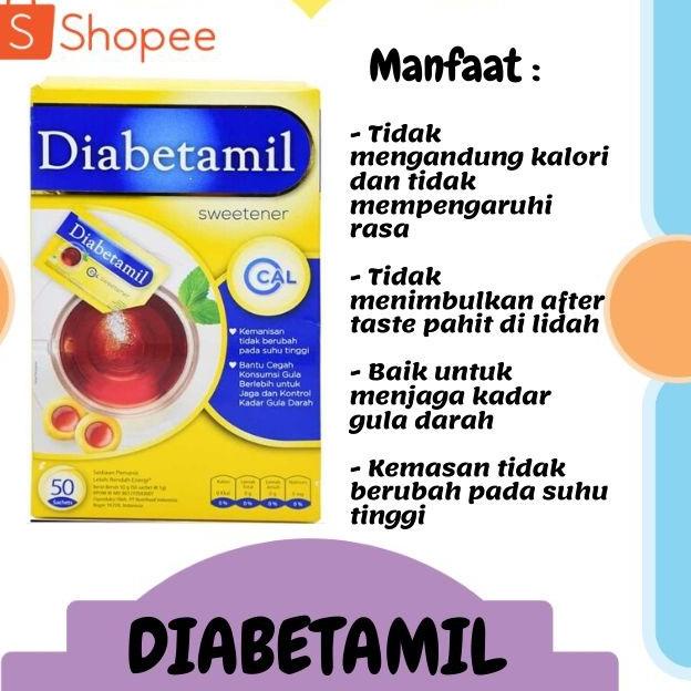 

❤[BIG ⚡ALE!!!]❤ Diabetamil Sweetener Gula Rendah Kalori 50 Pcs produck vyralral