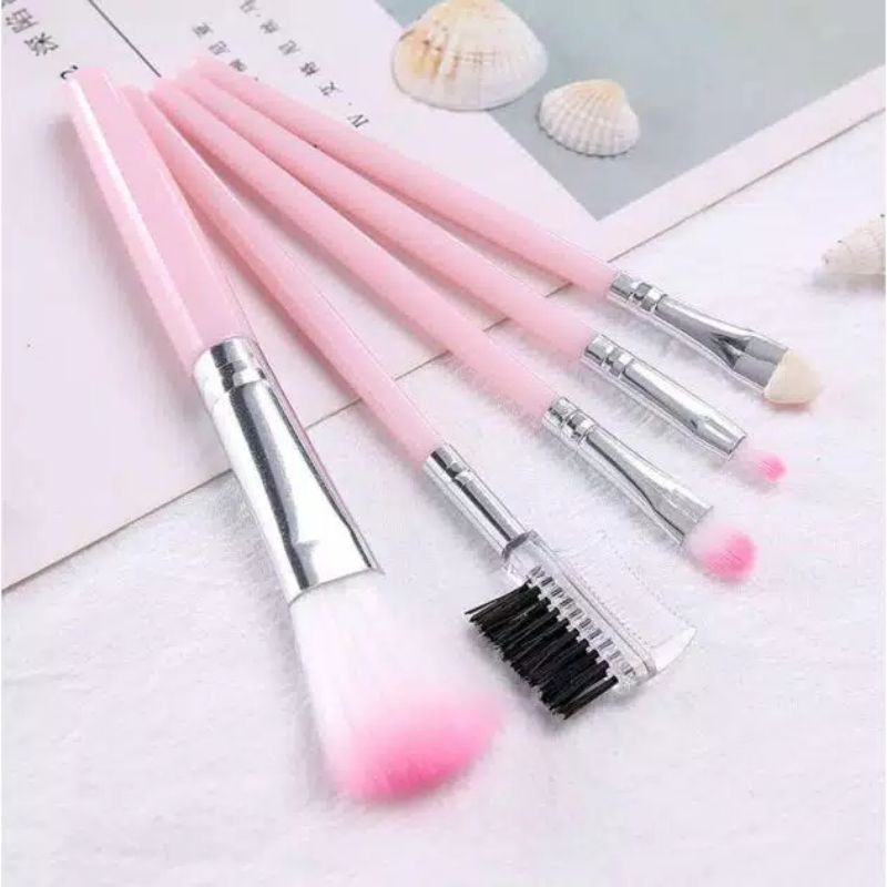 Alat Make Up Set 5 in 1 Packingan Tas / Make Up Tools / Brush / Kosmetik