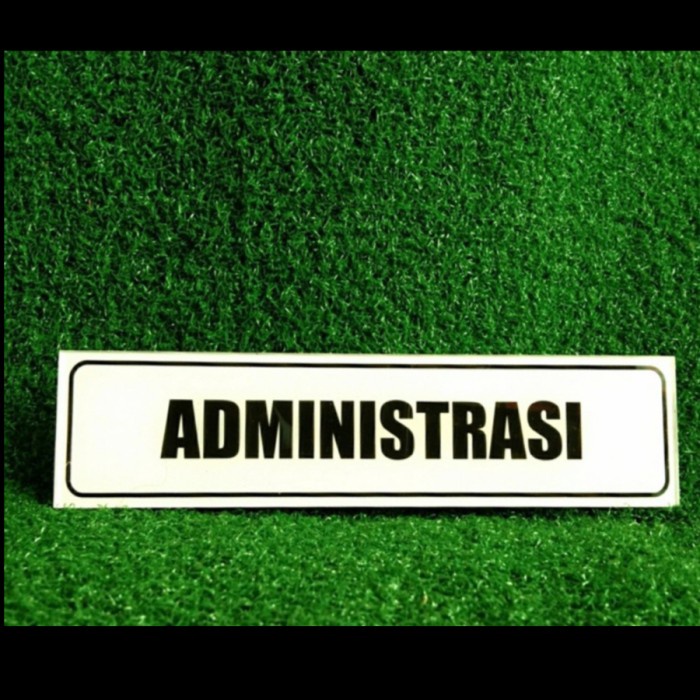 

Rambu Akrilik Administrasi 7,5 x 30 (bisa Custom)