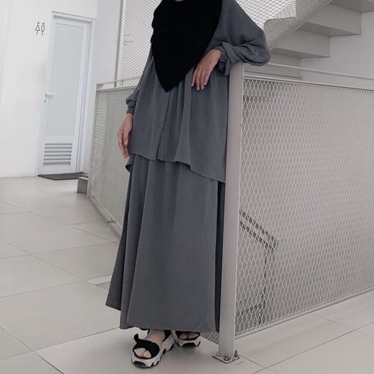 Orimoza One Set Ranum Crinkle-RANUM SET GREY