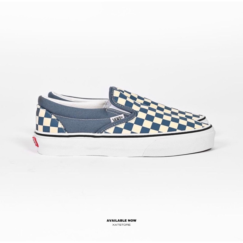 Vans Slip On Checkerboard Blue Mirage Classic (ORIGINAL100%)