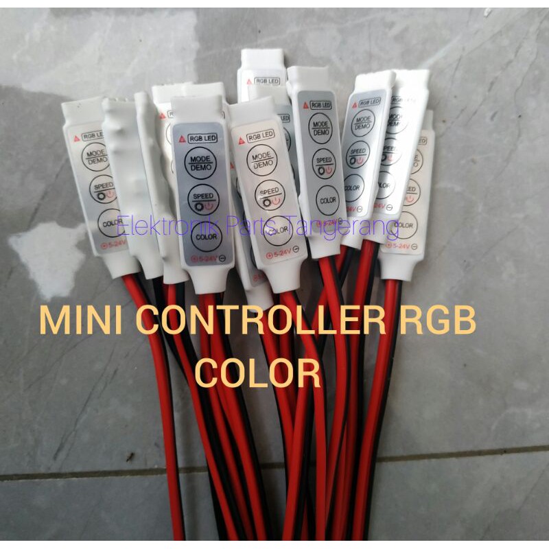 MINI CONTROLLER RGB COLOR RGB CONTROLLER MINI / KABEL KEDIP / KABEL PENGEDIP WARNA / KABEL RGB
