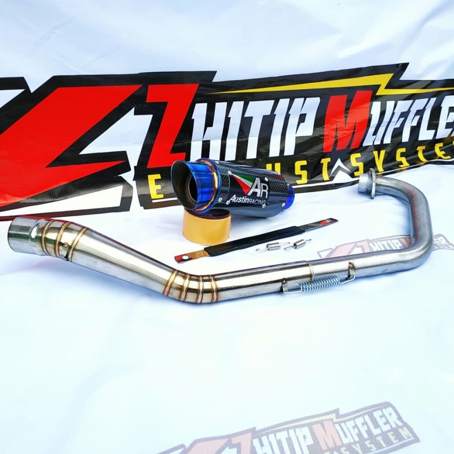 Knalpot racing AUSTIN RACING Carbon R15 - CBR150 - CB150R - GSX150R