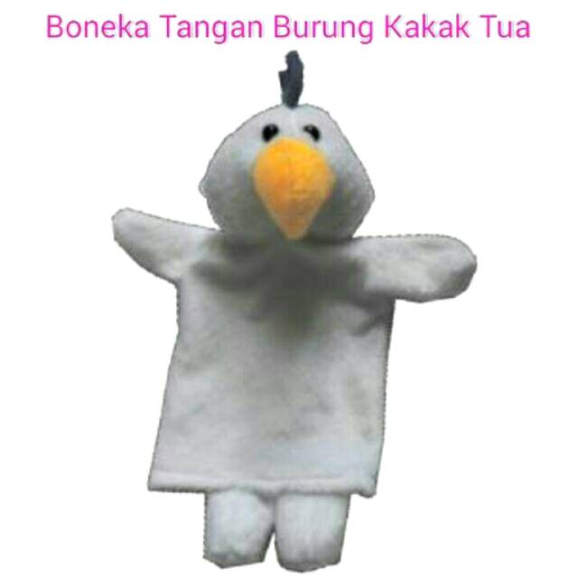 Boneka Tangan Burung Kakak Tua / Mainan Edukasi Anak SNI Murah