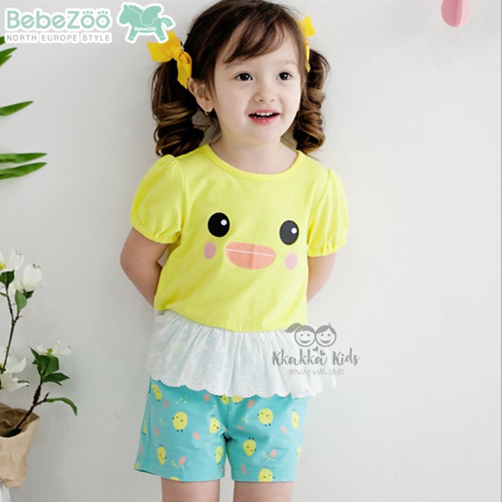 Little Chicken Set / Baju Setelan Anak Cewek Korea
