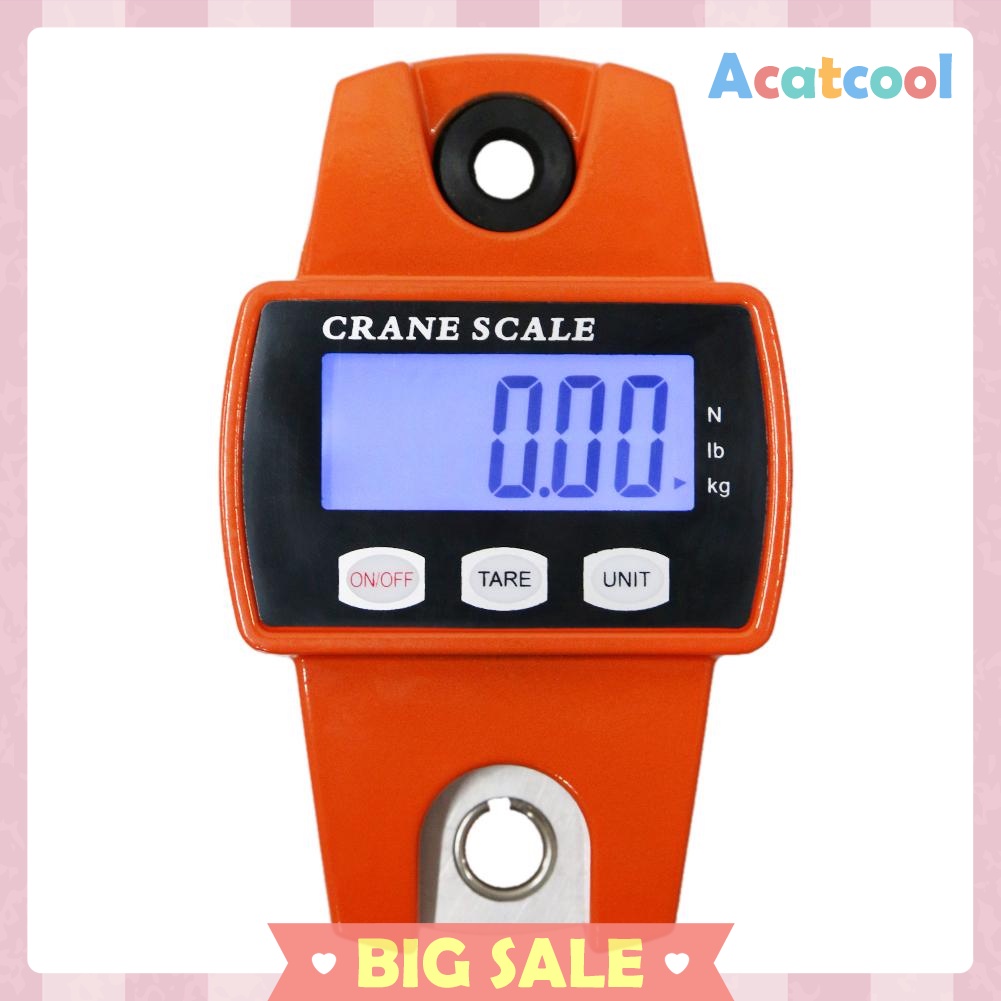 Mini Crane Scale Portable LCD Digital Electronic Hook Hanging Weight 300kg