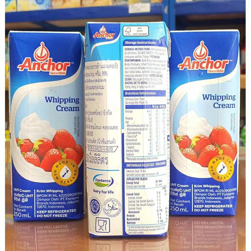 

Anchor Whipping Cream 250ml