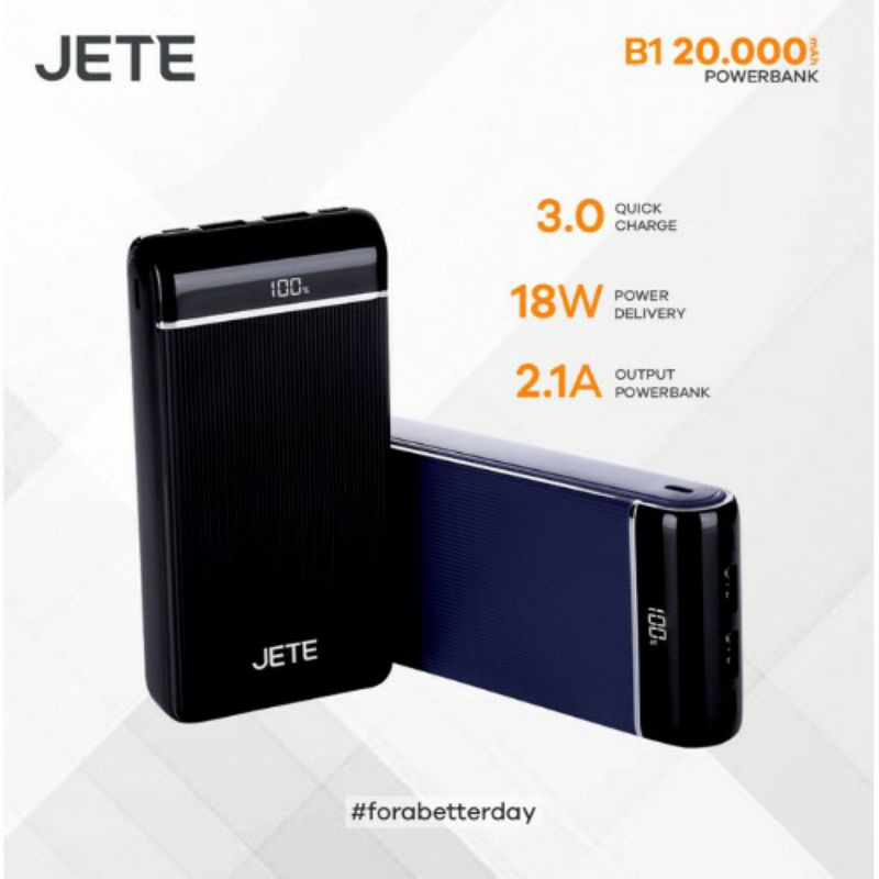 POWERBANK JETE B1 20000mAh - ORIGINAL JETE