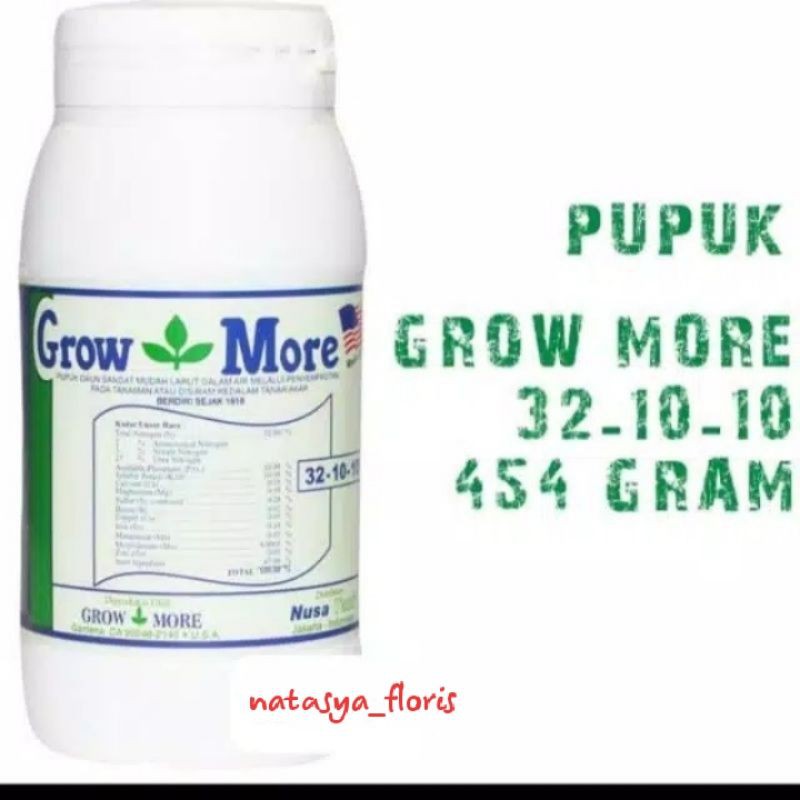 PUPUK NPK GROW MORE - PUPUK SEGALA JENIS TANAMAN