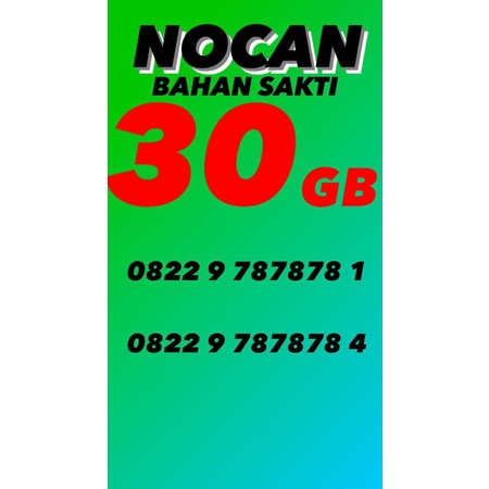 NOMOR CANTIK BAHAN COMBO SAKTI 30GB