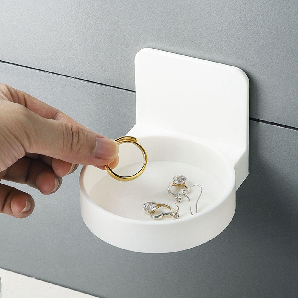 [Elegan] Dispenser Botol Holder Dinding Serbaguna Cincin Anting Penyimpanan Rak Dapur Untuk Cangkir Kaleng Self Adhesive Storage Shelf