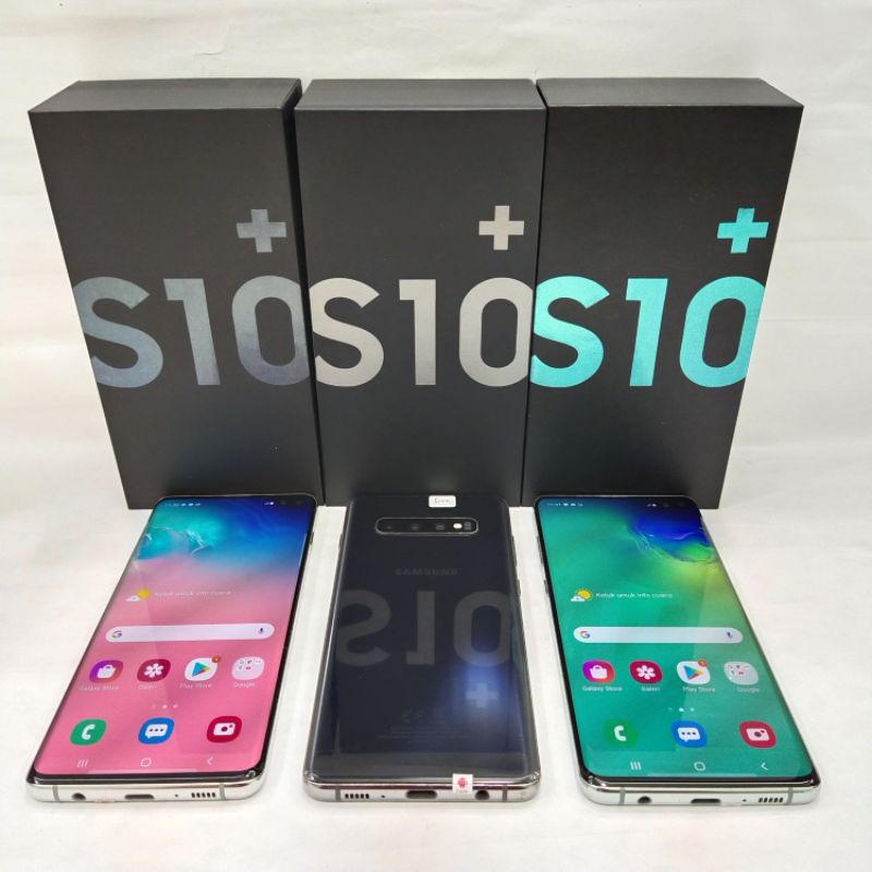 SAMSUNG S10 Plus Ram 8/512GB Second Lengkap Fullset Original