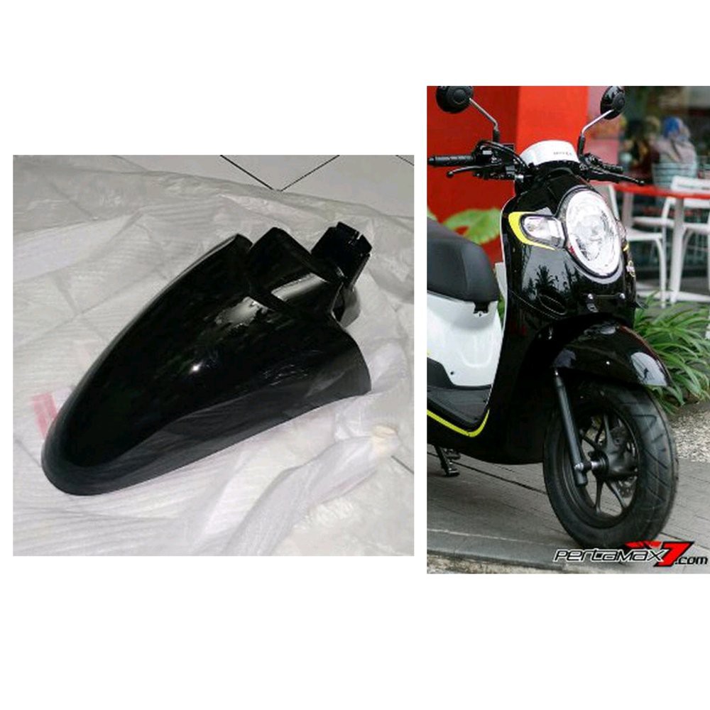 Honda Scoopy eSP 2017 2019 K93 Velg Ring 12 Spakbor Depan Hitam Mengkilap