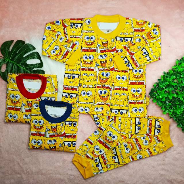 Ss#4002 Setelan Piyama Anak size 3-4tahun / Baju Tidur Anak / Baju Lengan Panjang