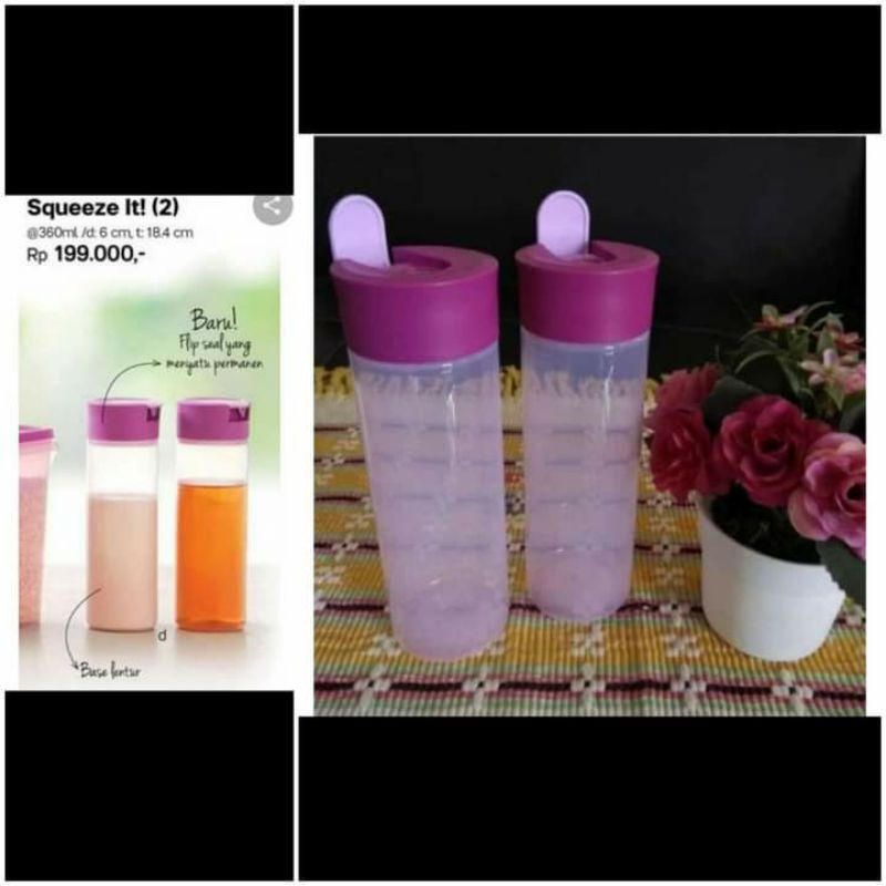 Squeeze me atau squeeze it 360ml botol  saos kecap sambal tupperware 1pcs