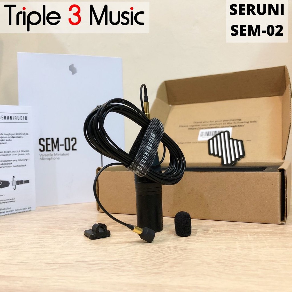 SERUNI SEM 02 SEM02 ORIGINAL Mic Condenser Gitar saxophone ukulele