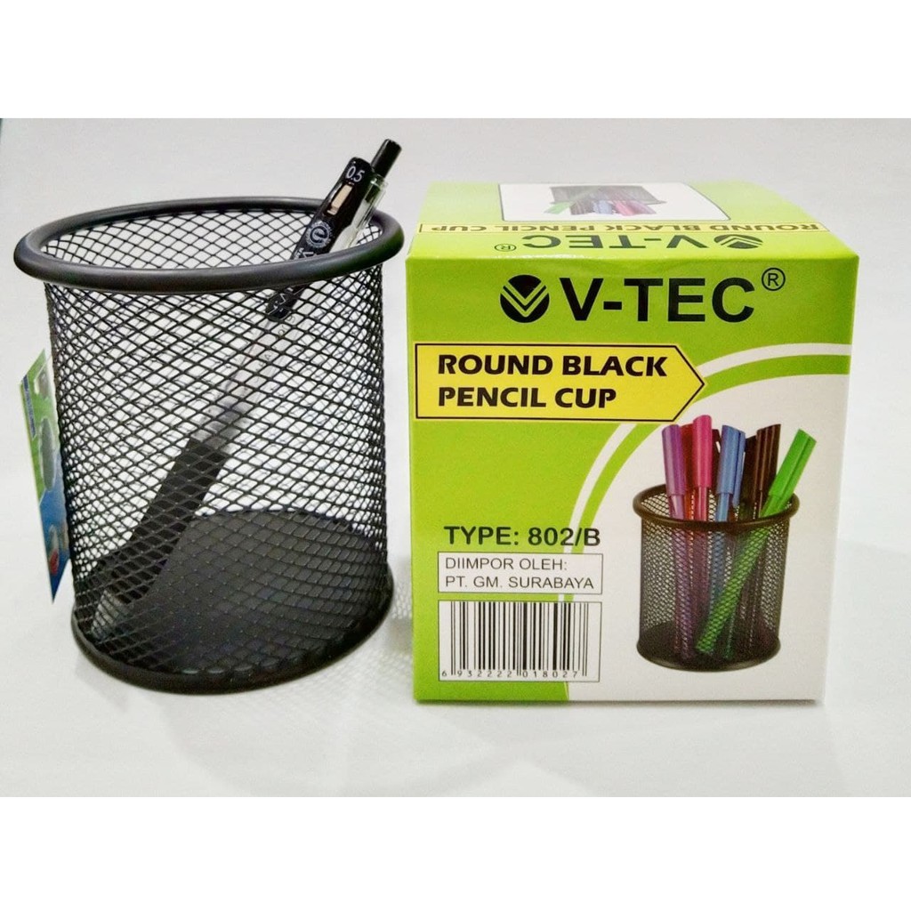 

V-TEC Round Black Pencil Cup 802B