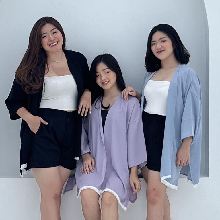 Luny Outer (outer premium / cardigan premium / outer tassel / outer panjang / cardigan panjang / out
