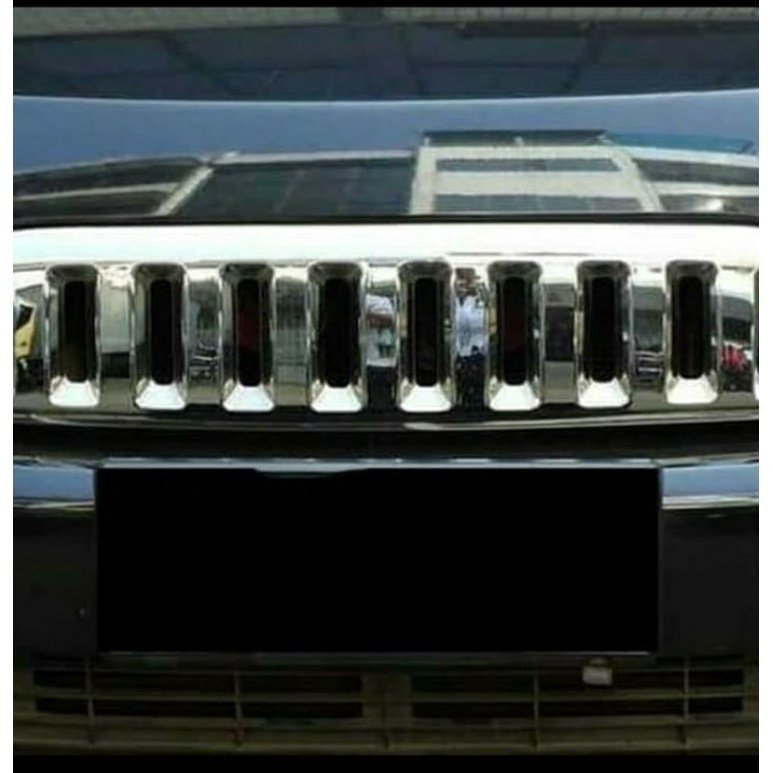 Grill Bumper Depan Chrome Model HUMMER Rush Terios Lama