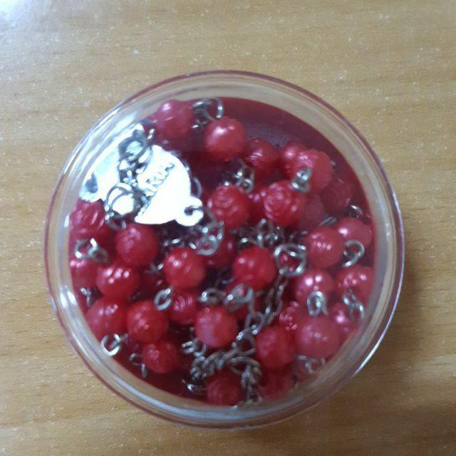 Rosario Motif Mawar Merah + Kotak