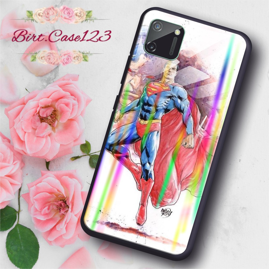 BC Case Gambar SUPERMAN back case glass aurora iphone 5g 6g 6g+ 7g 7g+ 8g 8g+ x xr xs max 11 5,8 6,1