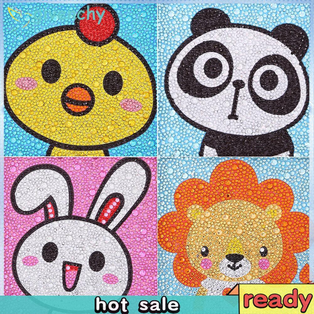 Diy Lukisan Diamond 5d Dengan Gambar Kartun Binatang Untuk Hiasan Dekorasi Rumah Shopee Indonesia