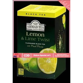 

⭐COD⭐ Ahmad Tea Lemon Lime Twist Black Tea 20 Tea bag Teh