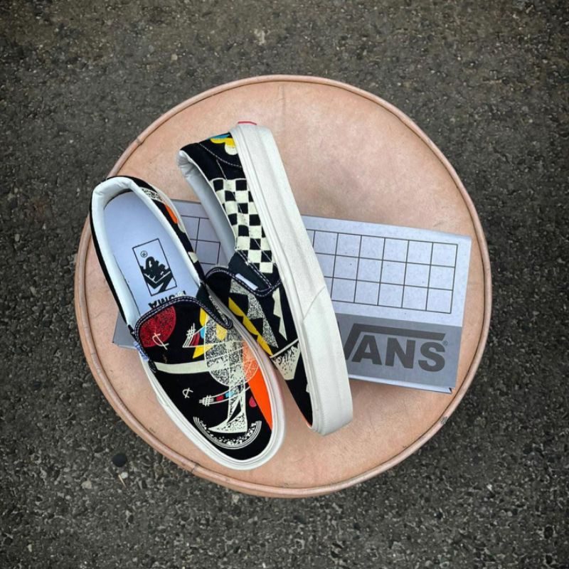 [BISA COD] VANS SLIP ON OG MOMA BLACK PREMIUM