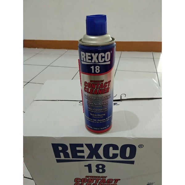 Rexco 18 Contact Cleaner 500ml / Pembersih Komponen Elektronik dan Listrik isi 500ml