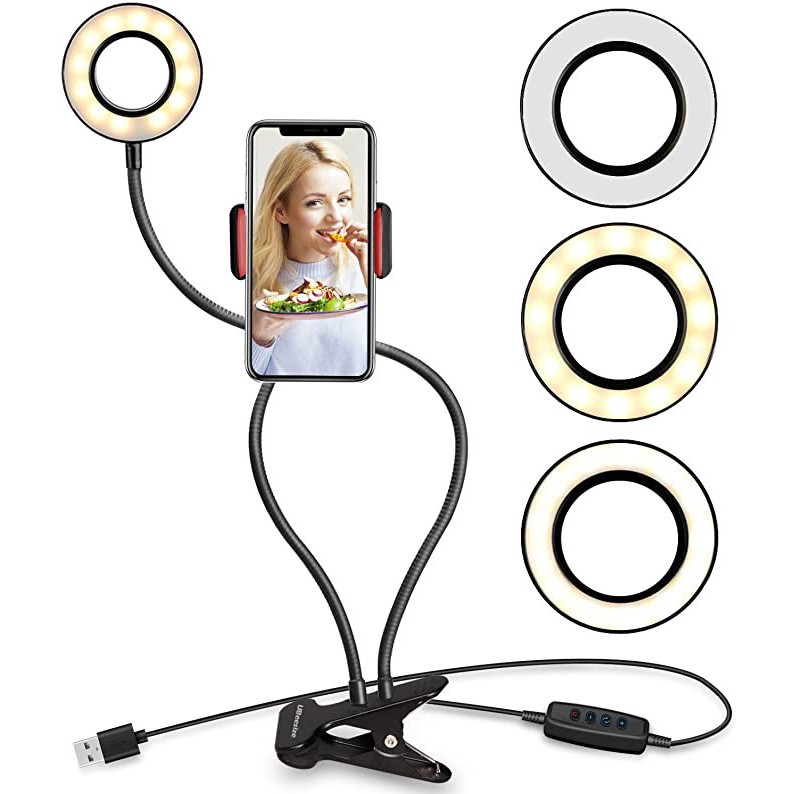 phone holder Ring Light Lazypod 3 Mode 2in1 Ringlight Lazy Pod Jepit