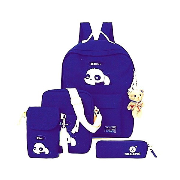 KSO_BAG - Tas Ransel Anak Wanita Terbaru 2021 Kekinian Backpack Panda 4in1 Korean Style Murah