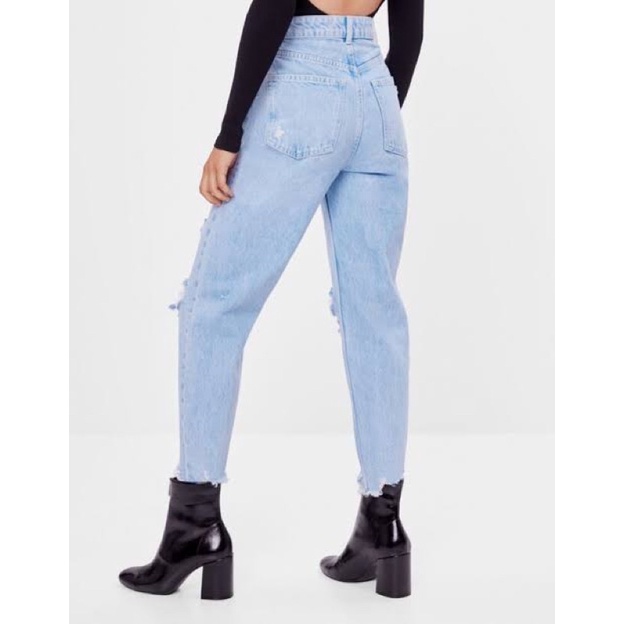 Bershka Olivia Mom Ripped Jeans