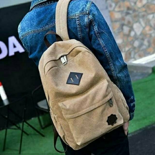 Tas Ransel Kanvas Sekolah TP05 Backpack Back To School