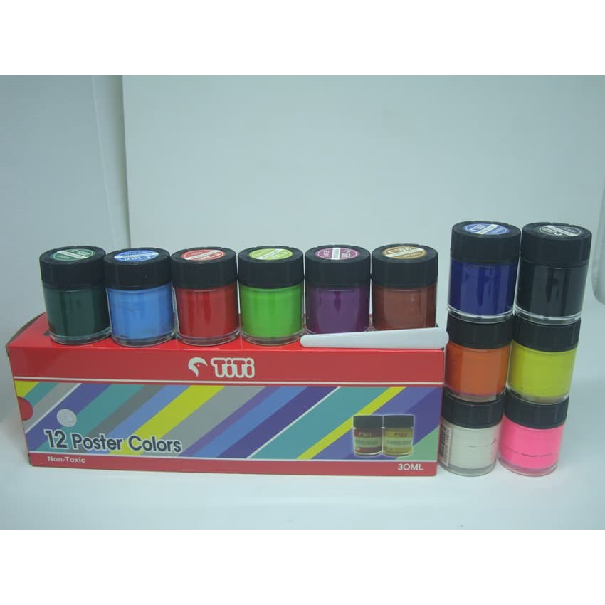 

CAT POSTER WARNA / POSTER COLOR 30ML 12C TITI OLLOSTATIONERY