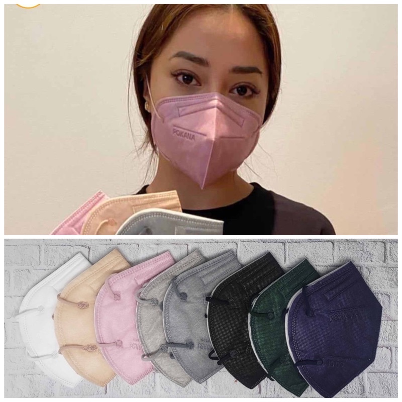 Pokana KN95 6ply Mask Adult Sachet isi 2pc / box isi 12