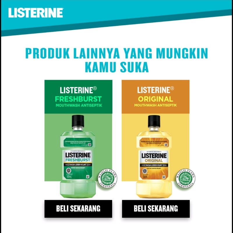Listerine Cool Mint Mouthwash / Obat Kumur Antiseptik 250mL