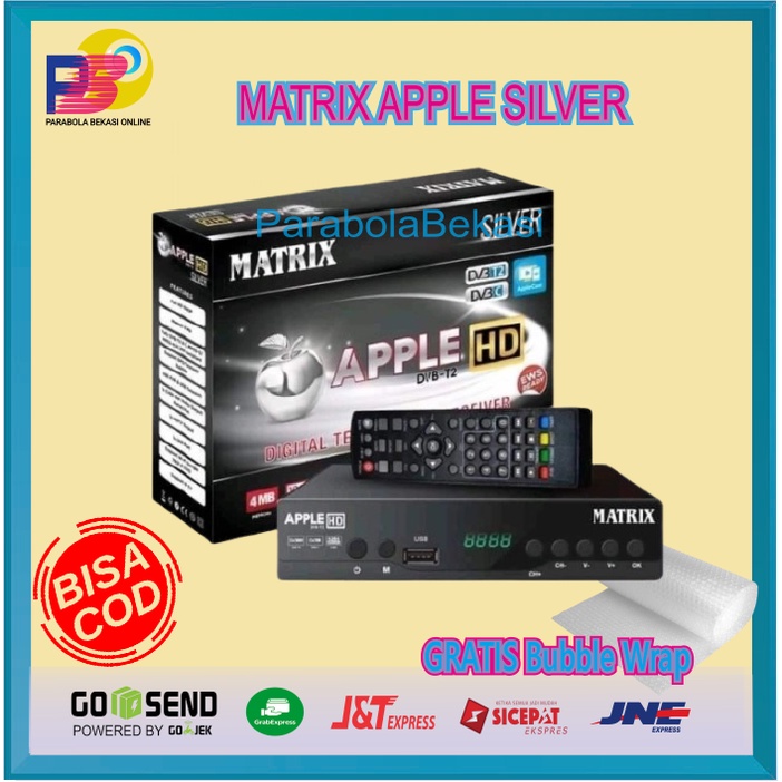 Receiver Set Top Box DVB T2 Matrix Apple Bisa Youtube &amp; IPTV