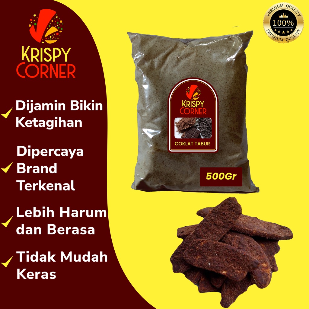 

BUMBU TABUR COKLAT / BUBUK TABUR COKELAT CHOCOLATE MANIS KRIPIK KERIPIK PISANG 500GR