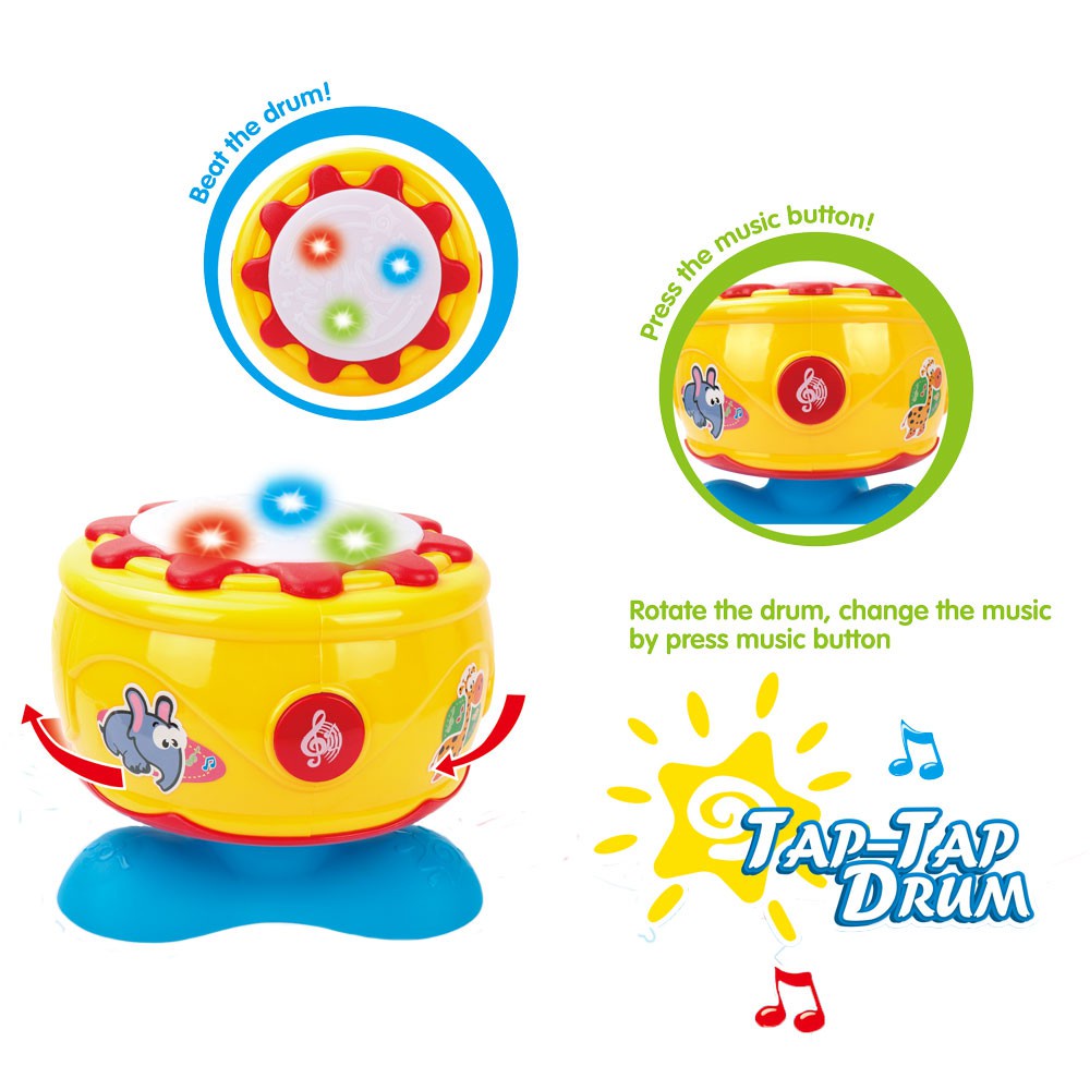 PLOOPY TAP TAP DRUM WITH MUSIC AND LIGHT / MAINAN ANAK