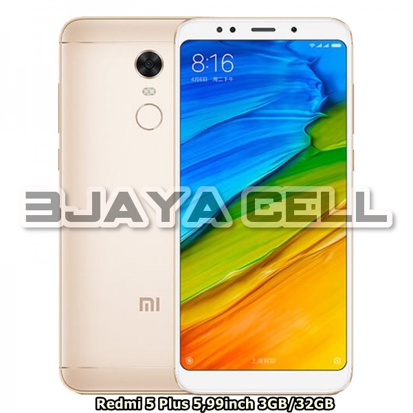 HP XIAOMI REDMI 5 PLUS RAM 3GB/32GB - GOLD/BLACK - GRS DISTRIBUTOR