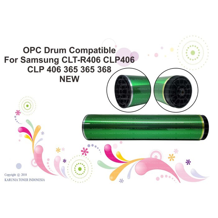 OPC Drum Compatible For Samsung CLP310 CLT-406 CLP406 CLP 406 365 365 368 NEW