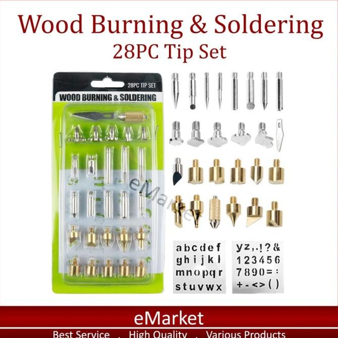 

PROMO Mata Solder Lukis Pyrography 28 in 1 / Ujung Tip Set