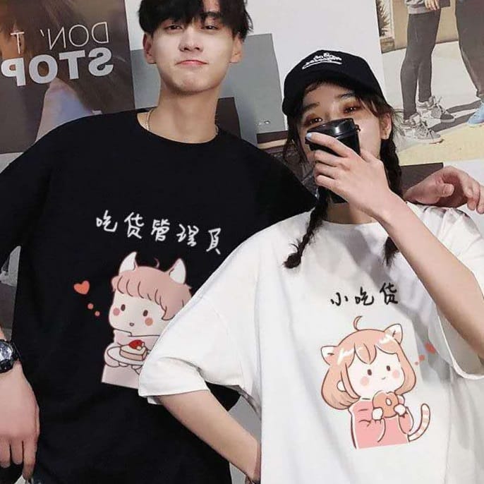 Kaos Couple/Pasangan Lucu dan Aesthetic COUPLE TELINGA KUCING