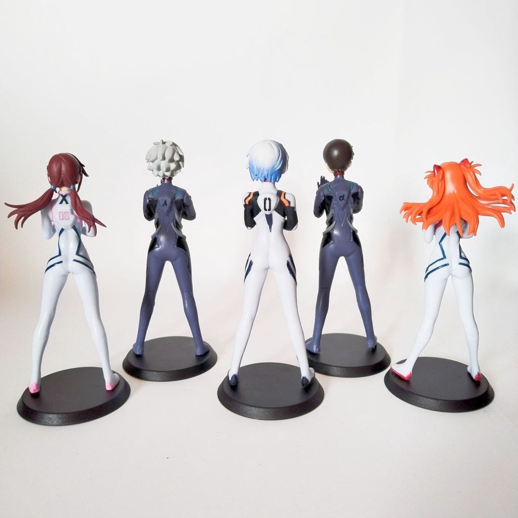 5pcs Mainan Action Figure Seri Ayanami Rei Gasha Evangelion 03